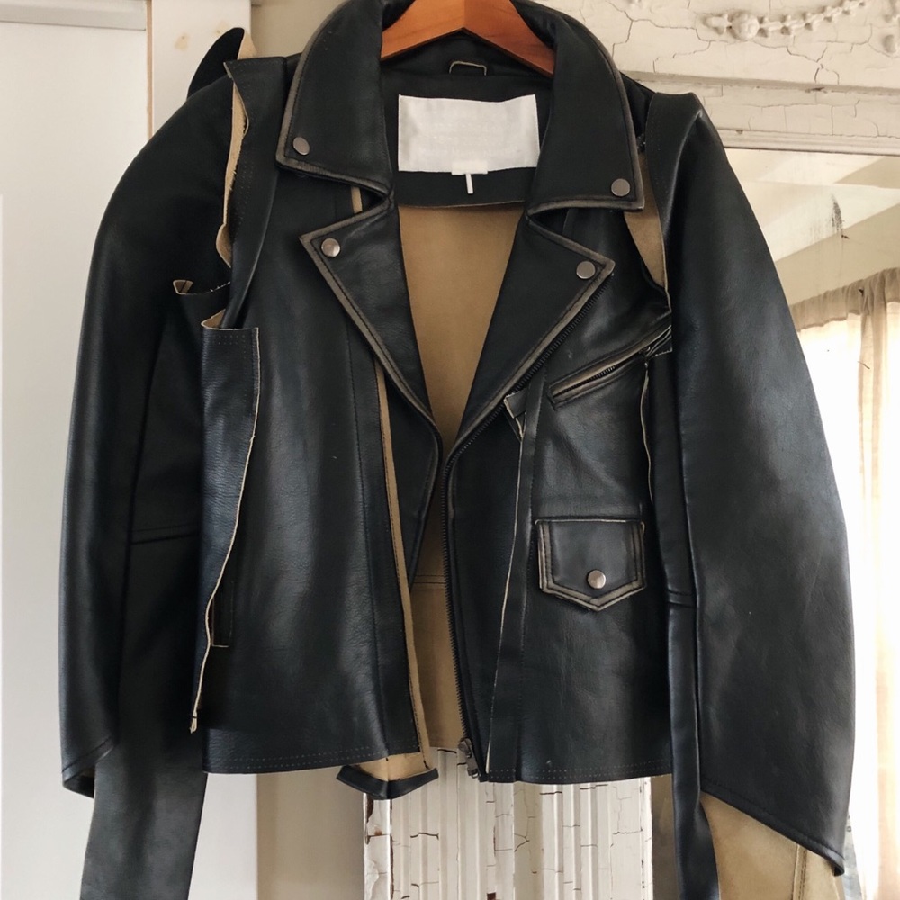 🚫 SOLD 🚫 MARGIELA x HM LEATHER MOTO JACKET